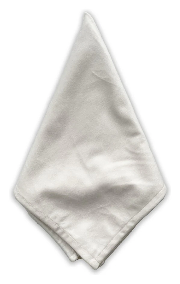 Салфетка  велюр, молочная