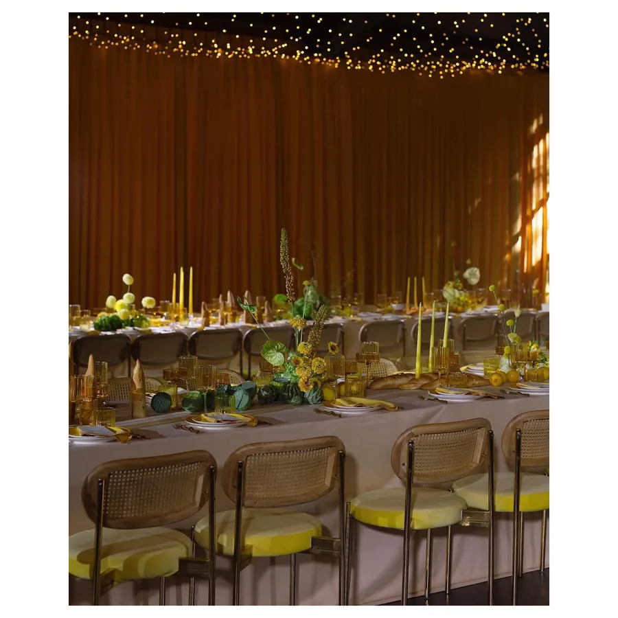 Стул Модерн Золото, Натуральный ротанг + Желтая субмарина - Фото миниатюра 2