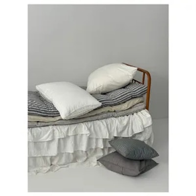 Скатерть из хлопка рюшами, прямоугольная белая - изображение 7