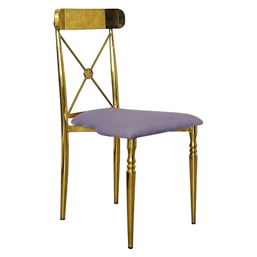 Стул Адлер, велюр, Нежная орхидея - Фото миниатюра 1