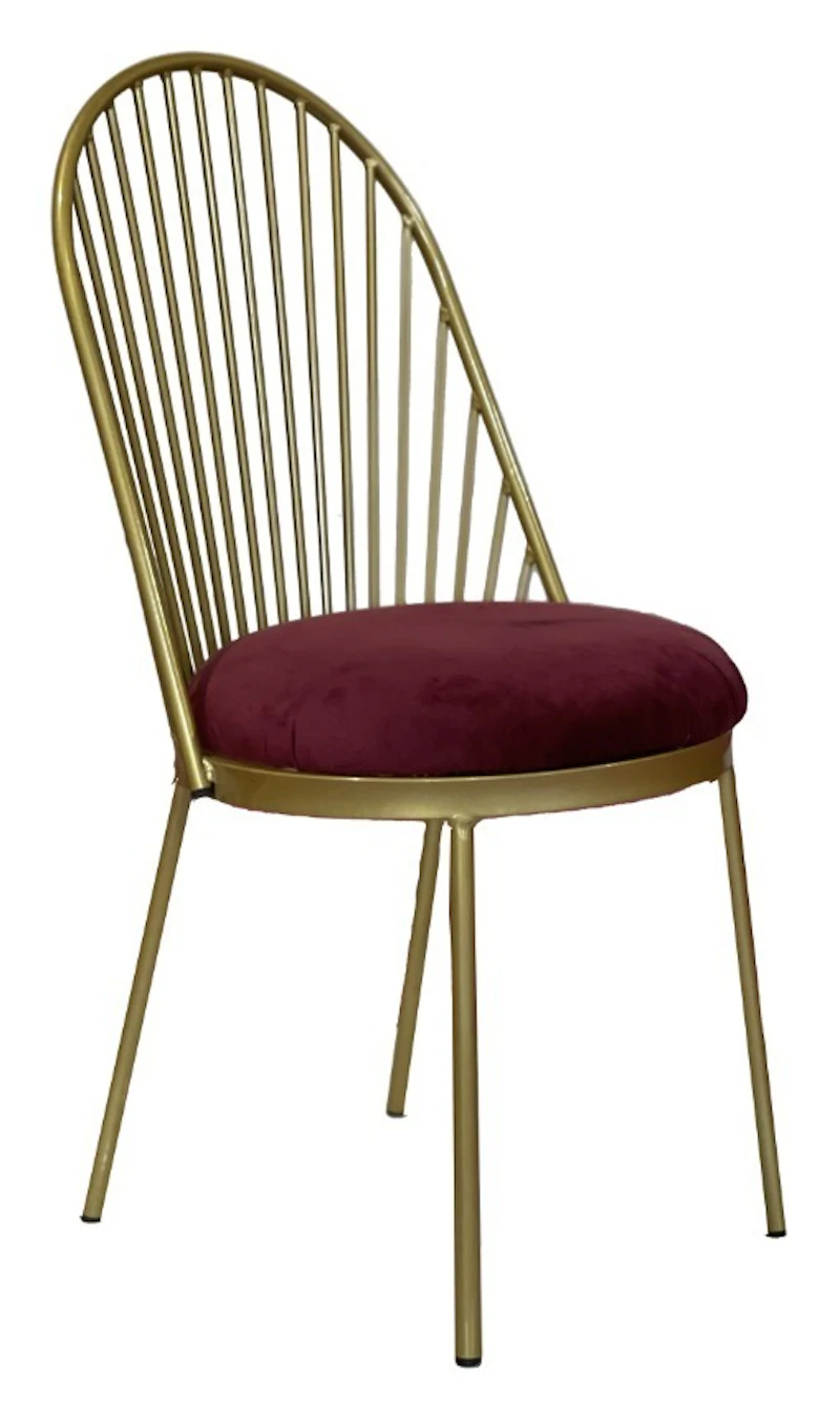 Стул Ле Солей, велюр, бордовый