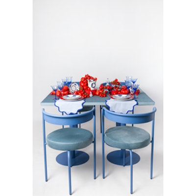 Стул Колори, Черничный йогурт + серо-голубой - изображение 2