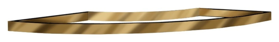 Каркас стола-змейки-90см, золотой, 1 модуль