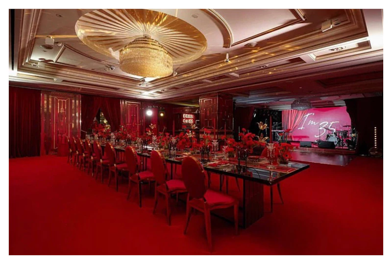 Стул Вашингтон Золото, велюр малиново-красный