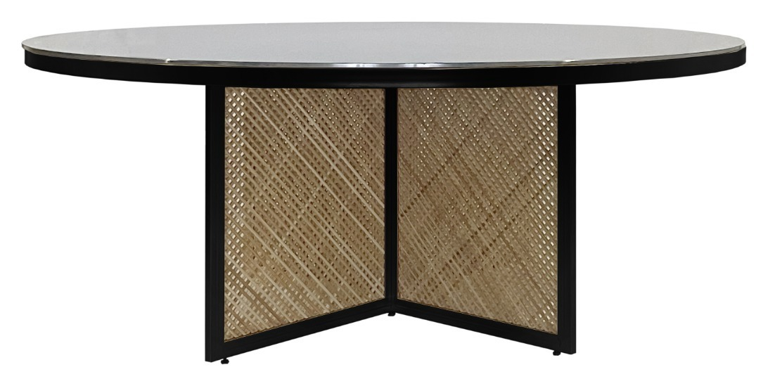 Cтол Корнерс Конфесса круглый, зеркало+перекрас металла в любой цвет