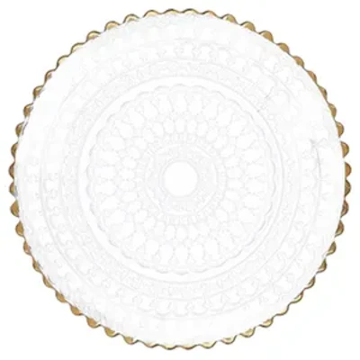 Сервировочная тарелка Кружево Золото