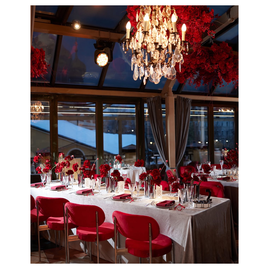 Стул Модерн Серебро, Малиново-красный - Фото миниатюра 3