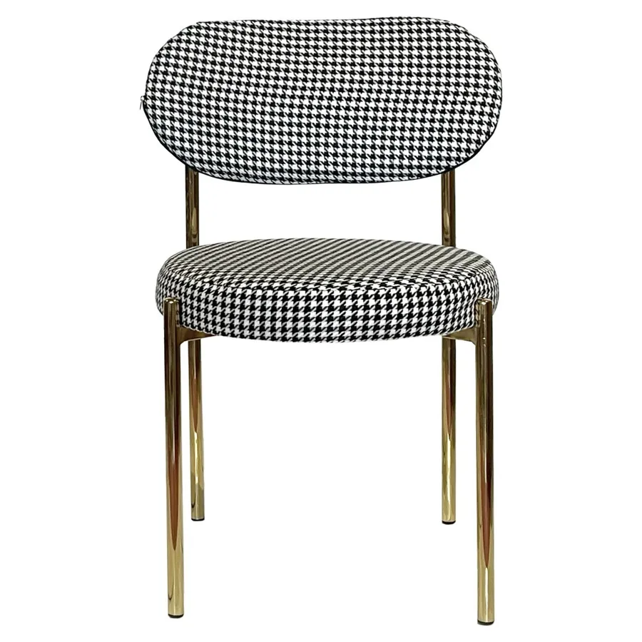 Стул Модерн Золото, Гусиная лапка - Фото миниатюра 2