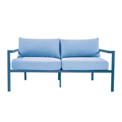 Диван Хагги М, Черничный йогурт + Голубой Тедди - изображение 1