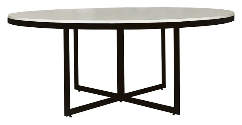 Стол Корнерс круглый, белый + перекрас металла в любой цвет