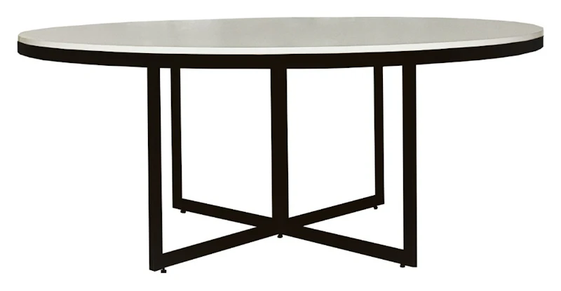 Стол Корнерс круглый, белый + перекрас металла в любой цвет