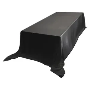 Скатерть сатин premium, прямоугольная, черная