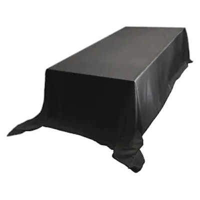 Скатерть сатин premium, прямоугольная, черная