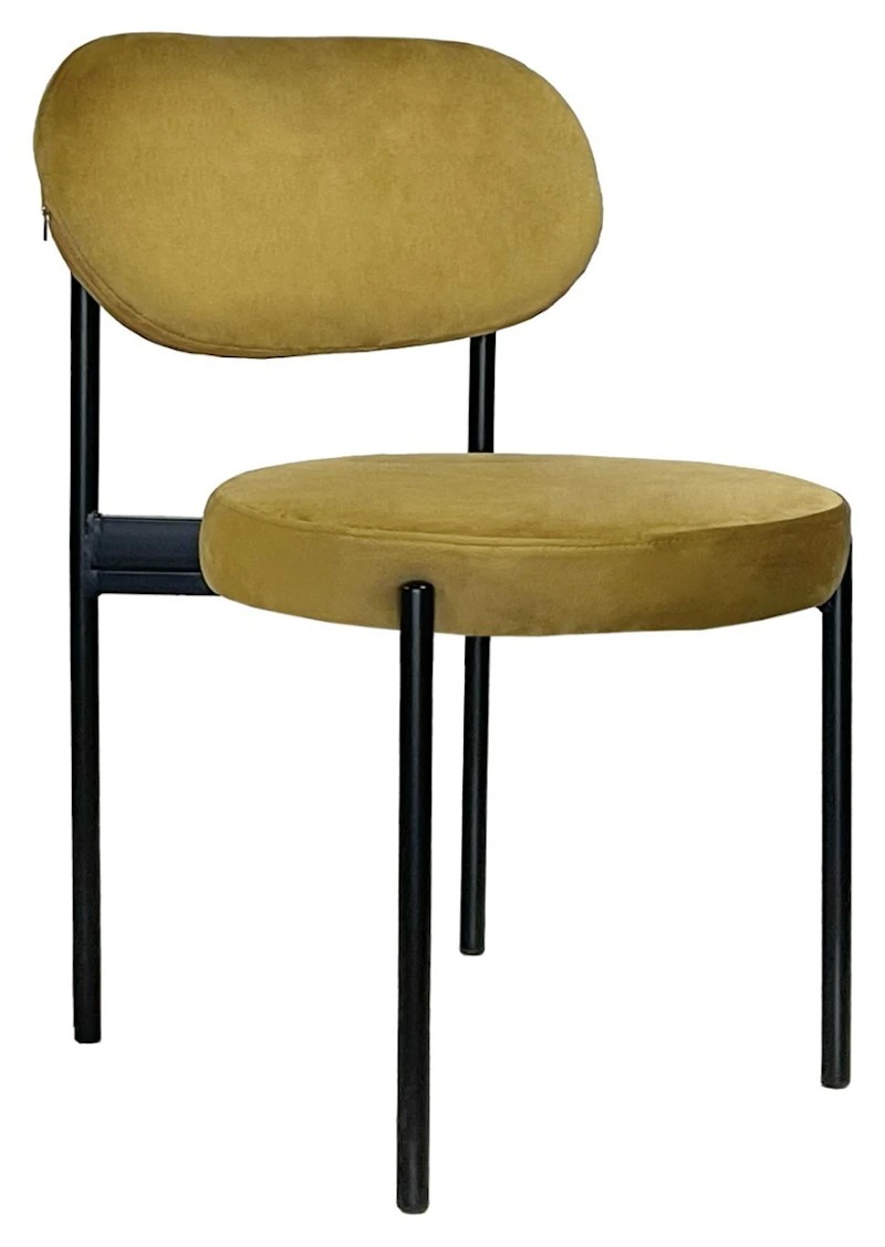 Стул Модерн Черный, Золотая охра