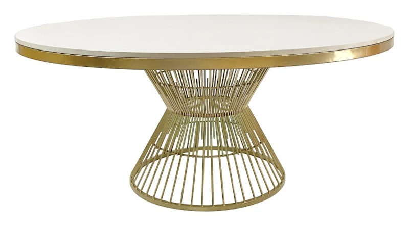 Стол Де Марко с белой столешницей белый МДФ