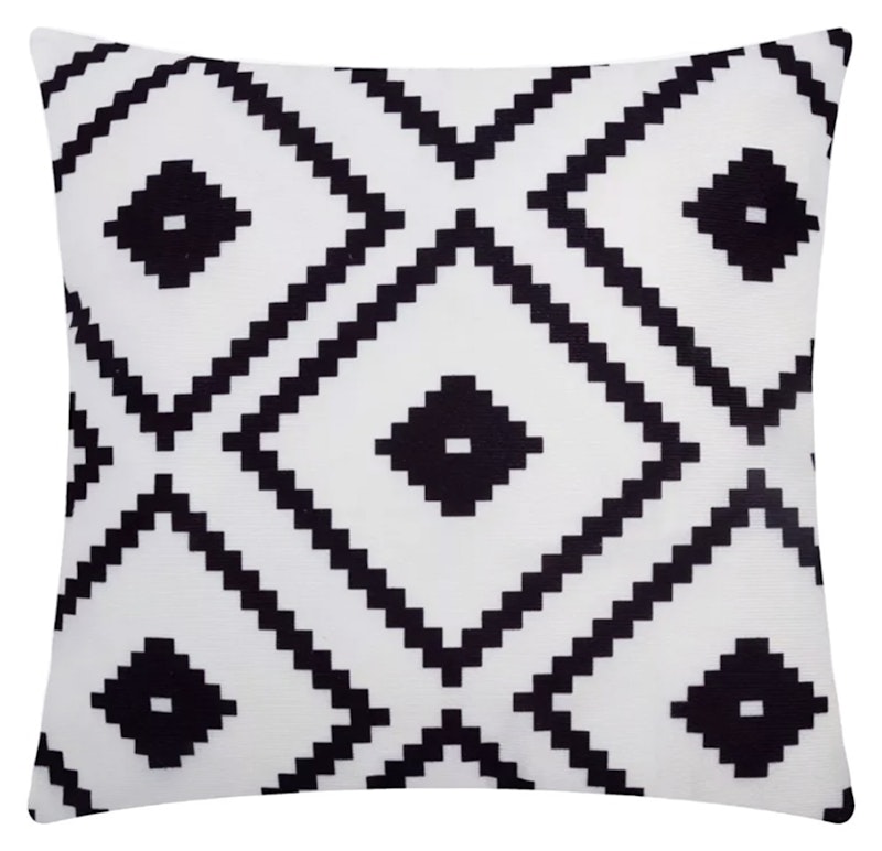 Подушка декоративная Черным по белому 2