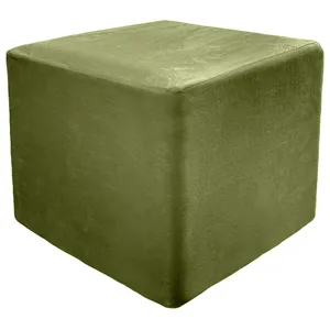 Пуф квадратный Точка, велюр, Матча - Фото 1