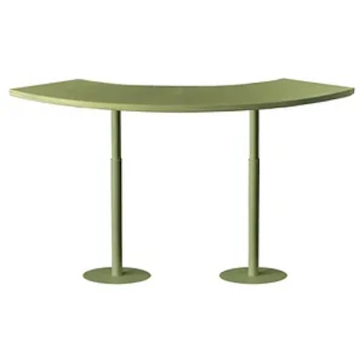 Стол коктейльный Твист Змейка М, Фисташковое пралине + матча (телескопические ноги)