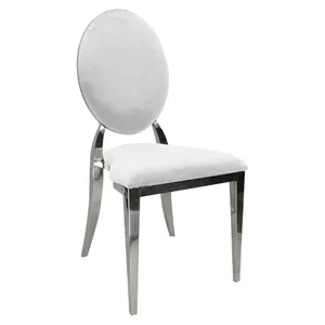 Стул Вашингтон Серебро, велюр белоснежный - Фото 1