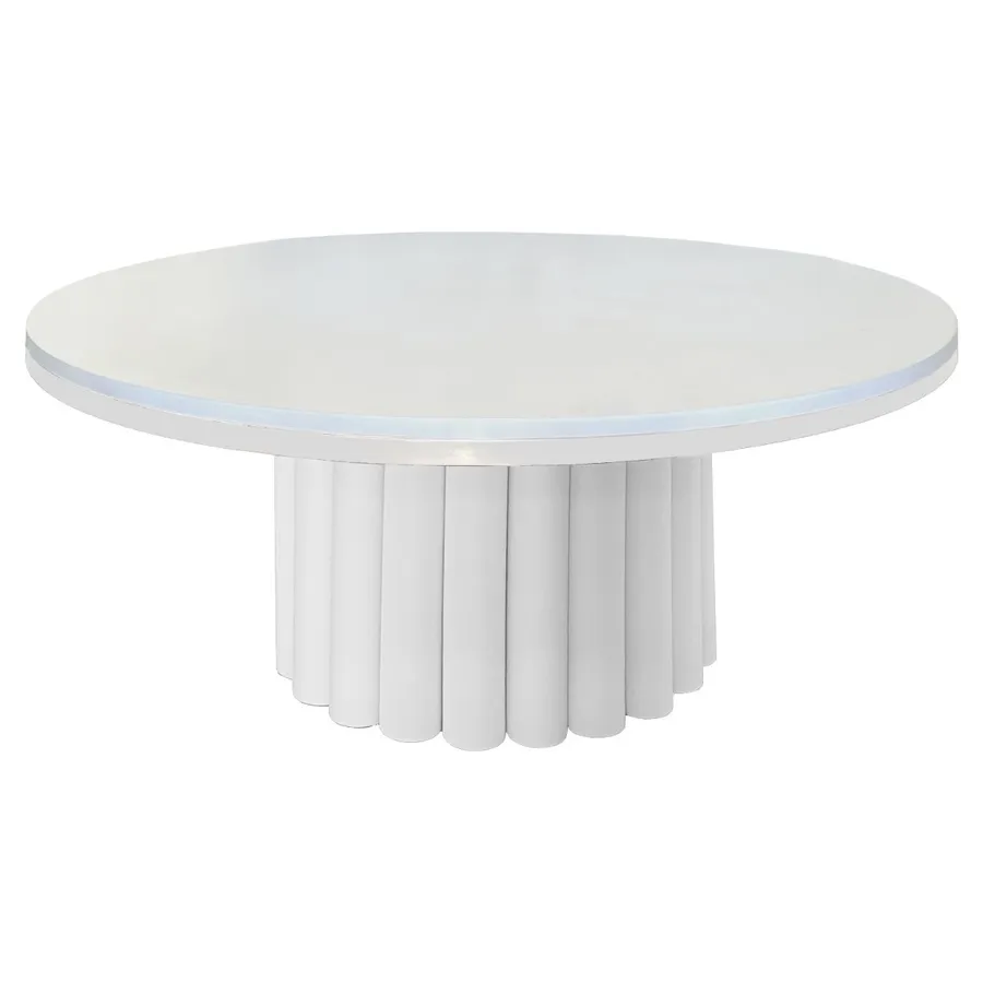 Стол белая столешница МДФ, банкетный Сквош белый - Фото миниатюра 1