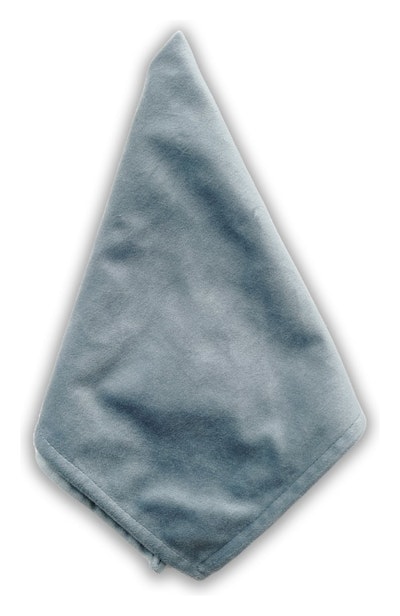 Салфетка велюр, серо-голубая