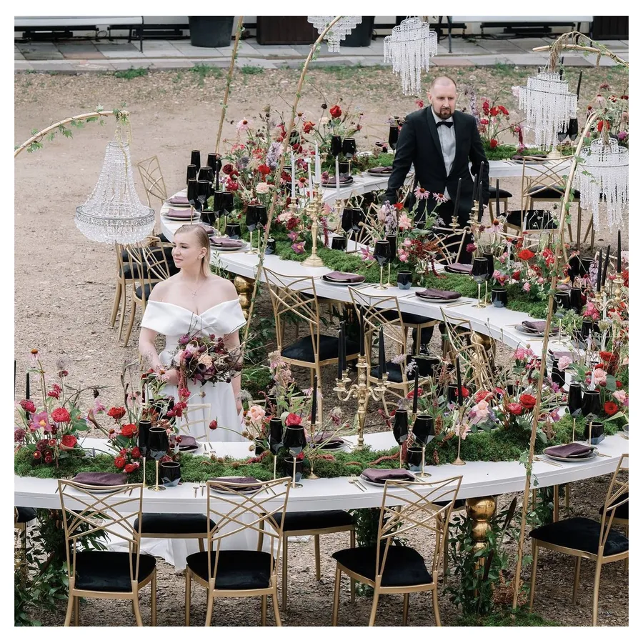 Стол-змейка Серпент Гигант, 1 модуль (золото/серебро) - Фото миниатюра 6