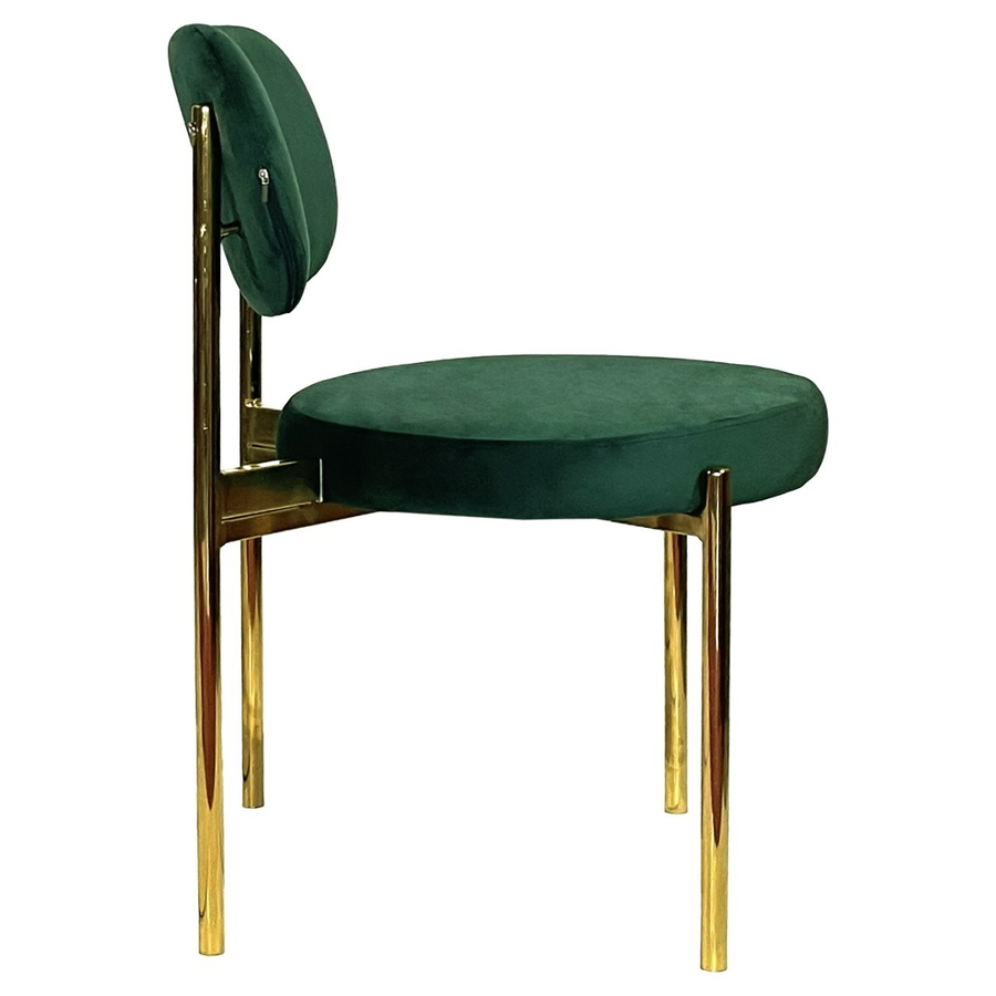 Стул Модерн Золото, Изумрудный - Фото миниатюра 3
