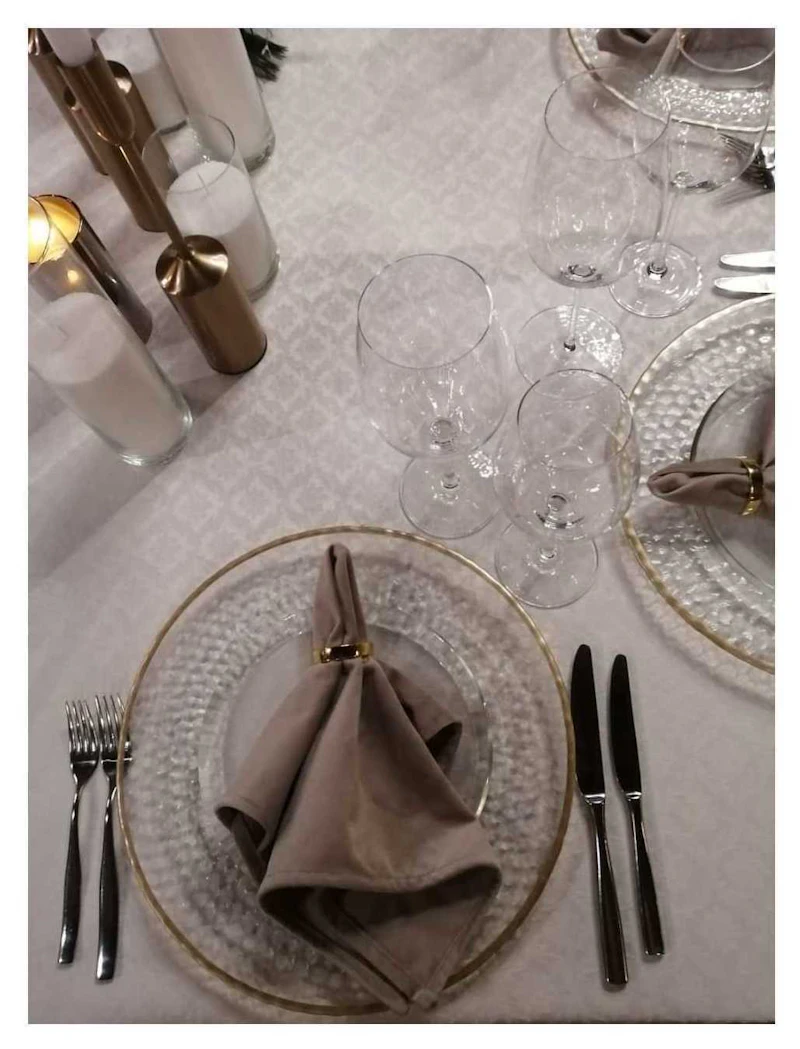 Салфетка  велюр, бежевая