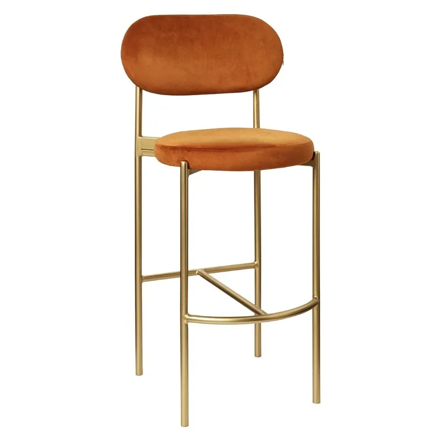 Стул барный Модерн Comfy Терракотовый (любой цвет каркаса) - Фото миниатюра 1