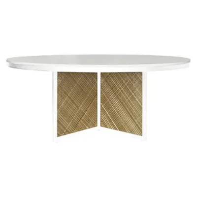 Стол Корнерс Конфесса, круглый белый + перекрас металла в любой цвет - изображение 3