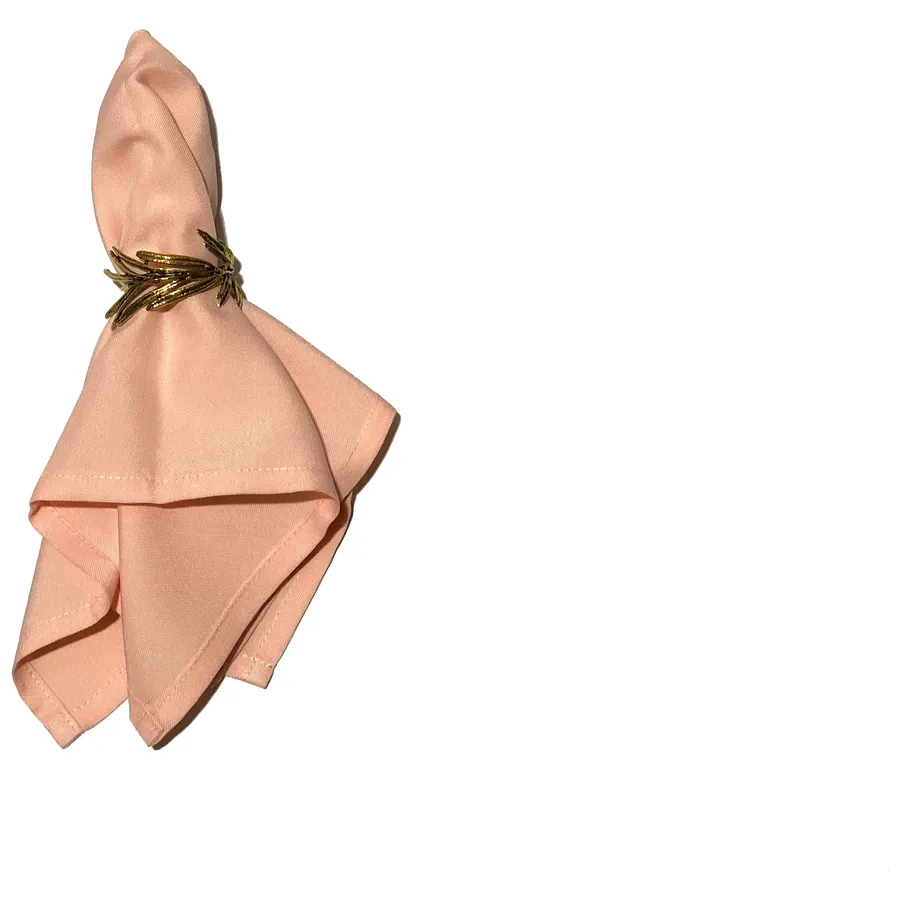 Салфетка персиковая, полиэстер - Фото миниатюра 1