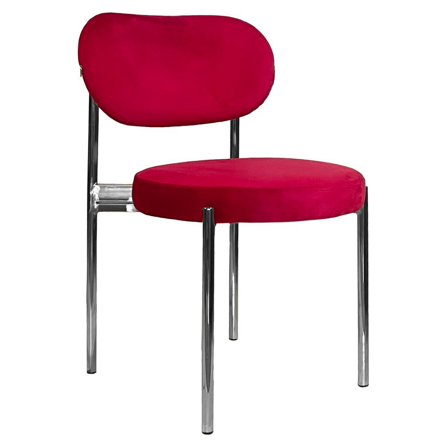 Стул Модерн Серебро, Малиново-красный - Фото миниатюра 1