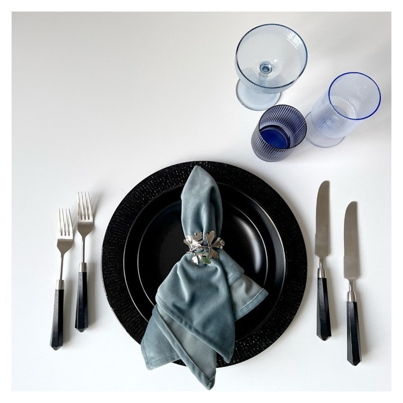 Кольцо для салфеток Флора Серебро