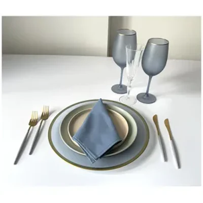 Салфетка из смесового льна, Гималайский мак - изображение 3