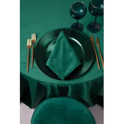 Салфетка велюр, изумрудная - изображение 2