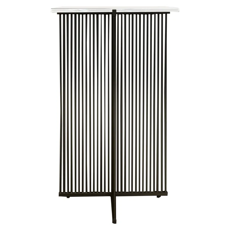 Коктейльный стол Шреддер Черный с квадратной столешницей - Фото миниатюра 2