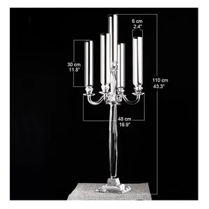 Канделябр хрустальный Рефлекшн (5 стоек) - Фото 2