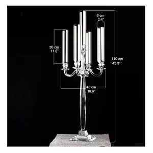 Канделябр хрустальный Рефлекшн (5 стоек) - Фото 2