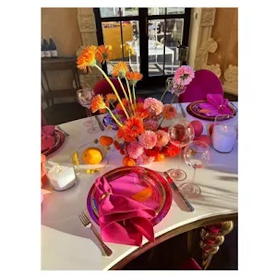 Сет бокалов Сирен пудрово-розовых с золотой каймой - изображение 2