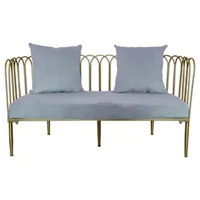 Диван Сквош М, серо-голубой - изображение 1