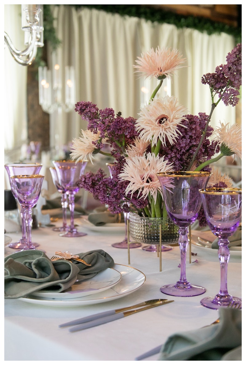 Сет бокалов Хлоэ сиреневый