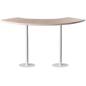 Стол коктейльный Твист Змейка М, Рафаэлло + Кремовый бисквит  (телескопические ноги) - Фото 1