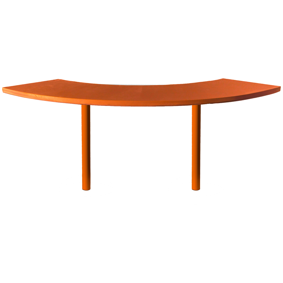 Стол коктейльный Твист Змейка М, Тыквенный тарт + Терракотовый (телескопические ноги) - Фото миниатюра 4