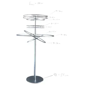 Стойка сферическая  Сатурн, золото - Фото 3