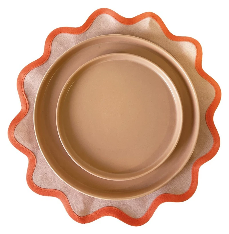 Салфетка-плейсмат Сквош, Срез тыквы