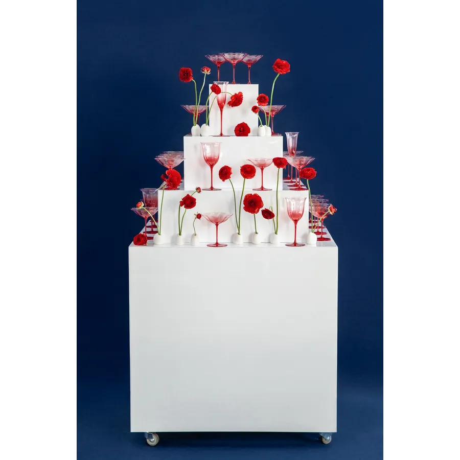 Горка для шампанского Майя Белая - Фото миниатюра 5