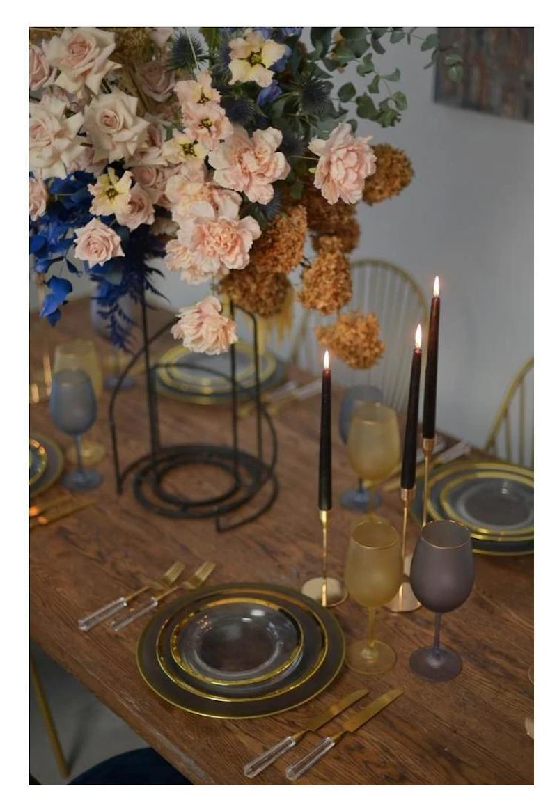 Сет порционных тарелок Лоллипоп Серый дымок Париж