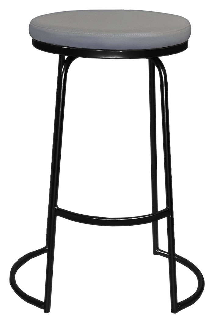 Стул барный Модерн Сэддл база (эко кожа + любой оттенок каркаса)