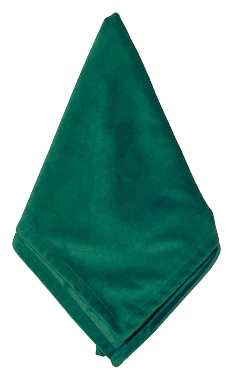 Салфетка велюр, изумрудная