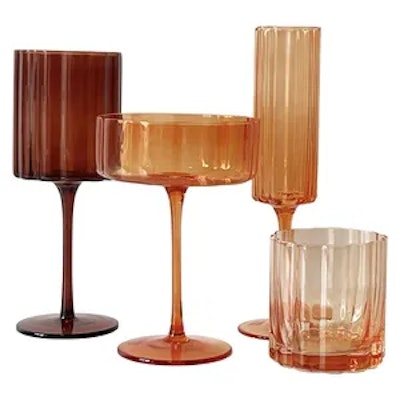 Сет бокалов Сквош Этюд в оранжевом